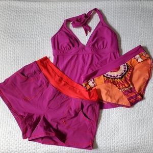 NWOT Prana 3 Piece Tankini Set